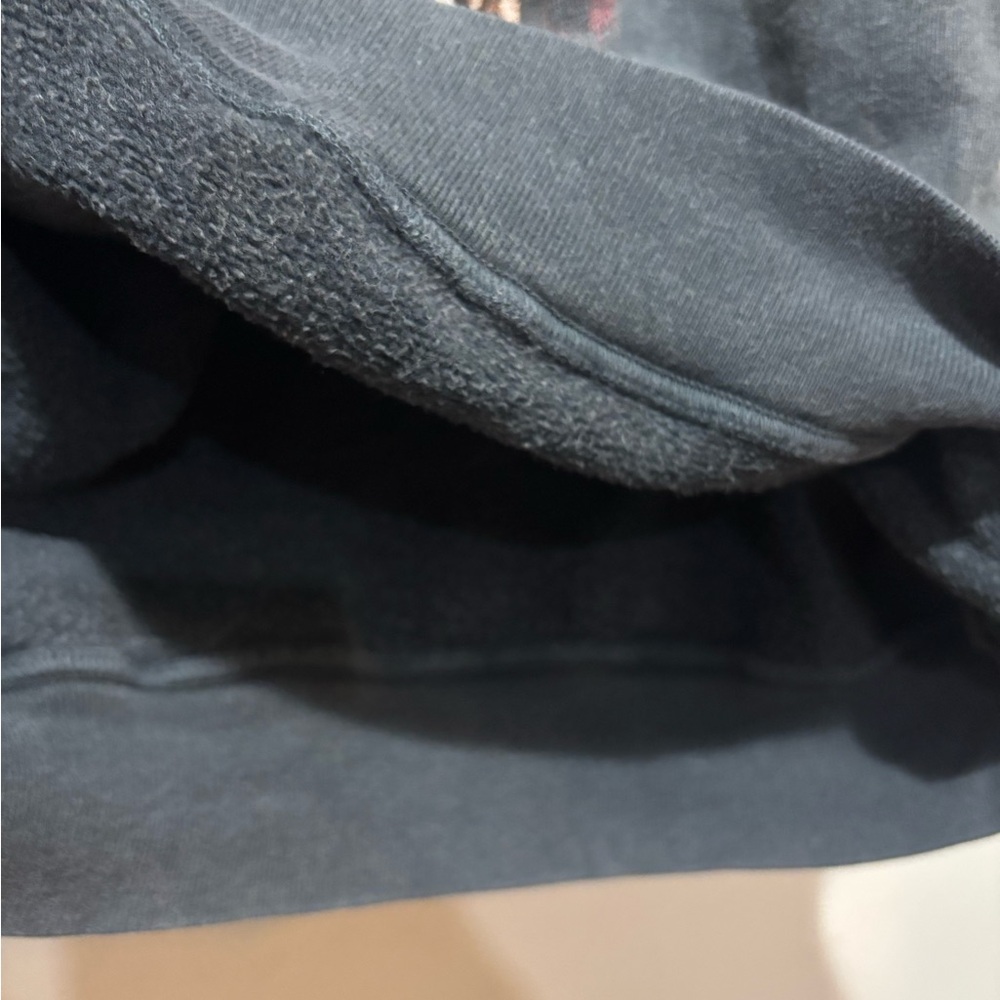 Annie Bing Tiger Sweatshirt Gray/Black Size Small Frayed Sleeves - Picture 8 of 12